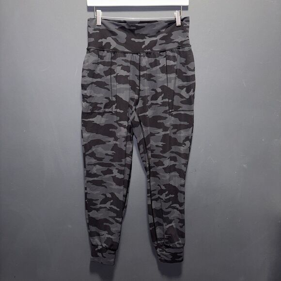 Athleta Pants - Athleta Salutation Camo Jogger Womens Pants Powervita Black Gray Medium